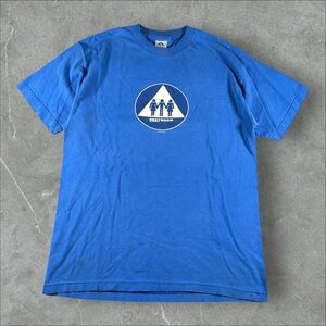 Vintage Bestroom Shirt Men Large Blue 3 Some Threesome Skate Adult Humour Vulgar